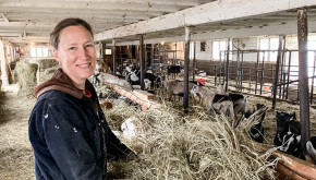 Hannah Sessions, co-owner of Blue Ledge Farm 