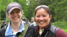 Presenters Allyson Muth and Amanda Mahaffey at Loving the Land through Working Forests