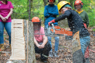 Women's Game of Logging course