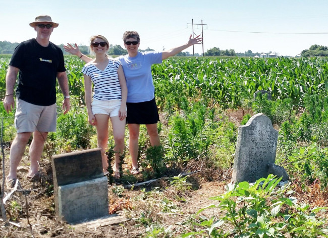 Louise Belk and her family at their Wayne County farm. Photo: Louise Belk 